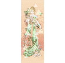 Illustration einer Frau mit Blumen