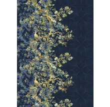 Tapete mit Vogel- und Blumenmuster