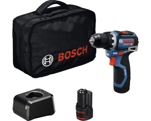 Bosch Akku-Bohrschrauber mit Akku, Ladegerät und Tasche