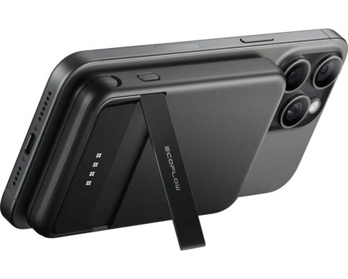 Smartphone mit magnetischer Powerbank von Ecoflow