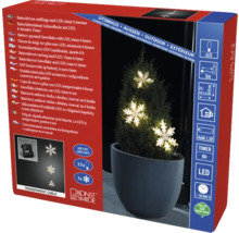 Batteriebetriebene Schneeflocken-Lichterkette mit LED, 15 Stück für den Außenbereich