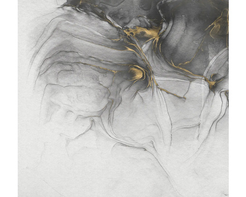 Abstrakte Kunst mit grauen und goldenen Farbverläufen