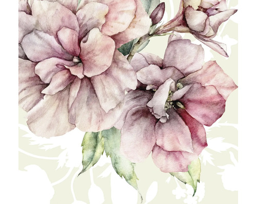 Illustration mit rosa Blüten