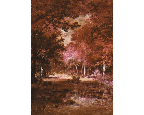 Gemälde einer Waldlandschaft mit Bäumen