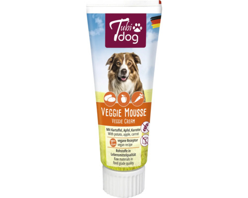 Hundesnack Tubidog Veggiemousse 75g Tubi Dog Veggie Mousse in der Tube