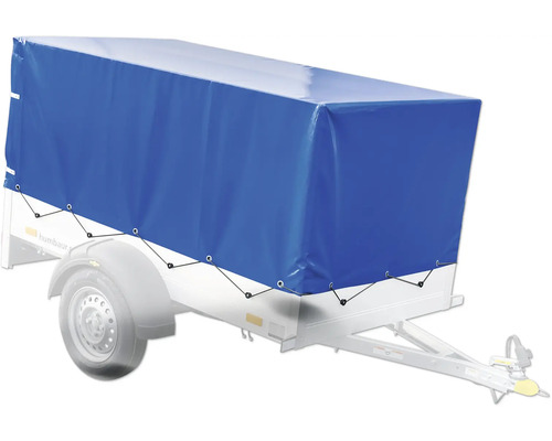 Humbaur Plane und Spriegel für Startrailer Basic blau für Ladehöhe 100 cm 2070 mm x 1000 mm Anhänger mit Plane