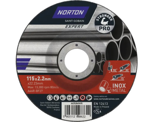 Norton Saint-Gobain Expert Trennscheibe, 115x2.2 Millimeter