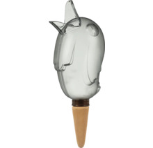 Bewässerungshilfe aus Glas in Vogelform