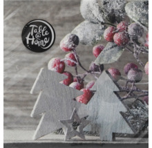 Servietten mit Weihnachtsmotiv und Table@Home Logo