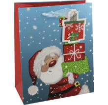 Geschenktüte mit Weihnachtsmannmotiv