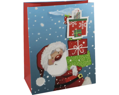 W.TT.MITTEL SANTA MIT GESCHENKEN Geschenktüte mit Weihnachtsmannmotiv