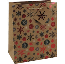Geschenktüte mit Schneeflockenmuster
