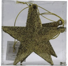 Funkelnder Stern als Weihnachtsbaumschmuck in Verpackung