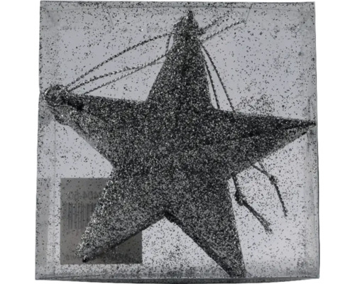 Sternförmiger Christbaumschmuck mit Glitzer