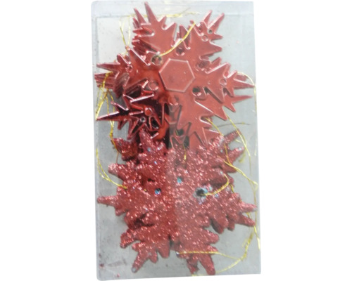 Weihnachtsbaumschmuck aus Kunststoff in Schneeflockenform