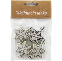 Weihnachtsdekoration mit sternförmigen Anhängern im Paket