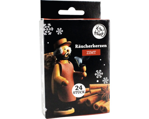 RAEUCHERKEGEL Packung Räucherkerzen mit Zimtduft, 24 Stück