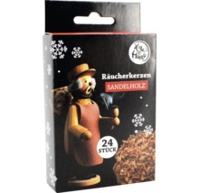 Verpackung Räucherkerzen Sandelholz mit Räuchermann Motiv und 24 Stück Inhalt