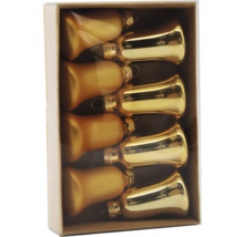 Karton mit goldenen Trompeten Christbaumschmuck