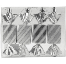 Christbaumschmuck in Bonbonform, 4er-Set