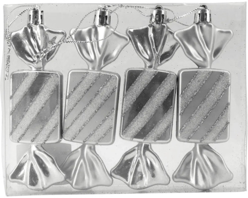 W.BAUM BEHANG KS BONBON GOLD 4STK Christbaumschmuck in Bonbonform, 4er-Set