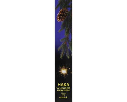 HAKA Wunderkerzenpackung mit 16 cm langen Wunderkerzen und 8 Stück Inhalt