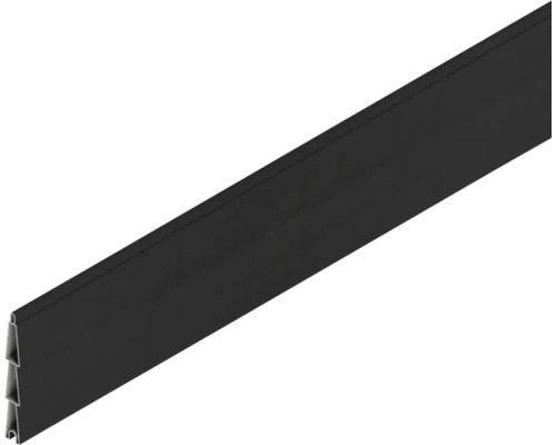 Dunkle Aluminium Abschlussschiene