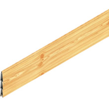 Holzpaneel mit Metalleinfassung