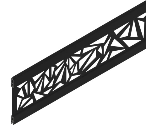 Dekorprofil mit geometrischen Aussparungen