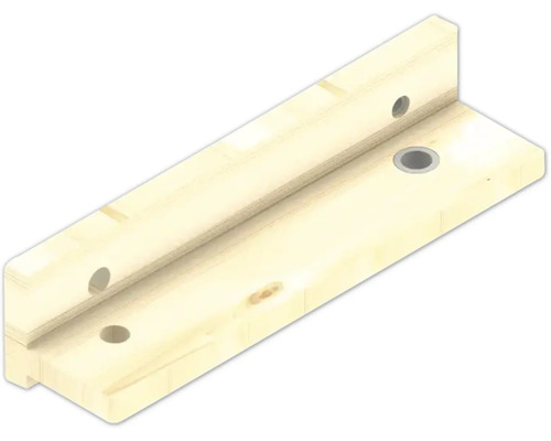 Holzkonsole mit vorgebohrten Löchern