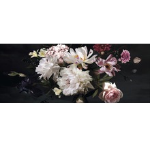 Glasbild Barock Flowers II 50x125 cm