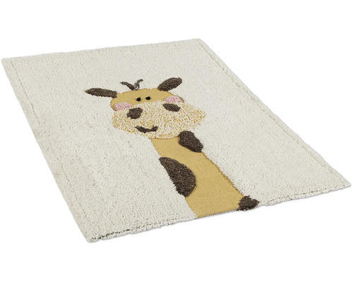 Rechteckiger Badteppich mit Giraffenmotiv