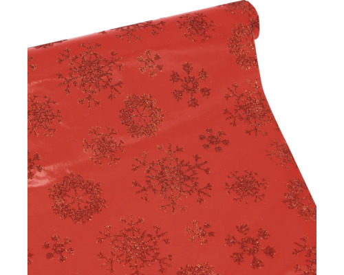 W.-PAPIER 2,0 M FLITTER Geschenkpapier mit Schneeflockenmuster