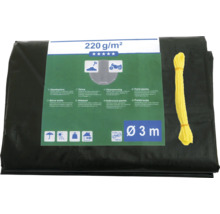 Abdeckplane mit 220 Gramm pro Quadratmeter und drei Meter Durchmesser