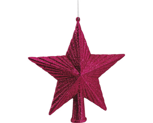Glitzernder Stern als Christbaumspitze