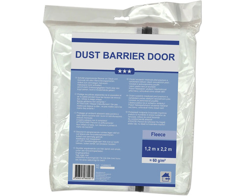 Staubschutztür aus Vlies, 1,2 mal 2,2 Meter