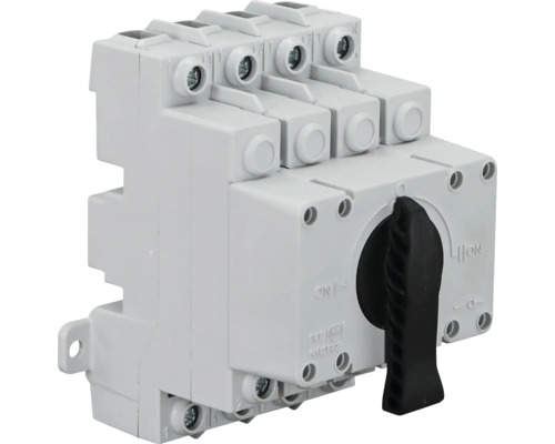 Hauptschalter mit schwarzem Griff