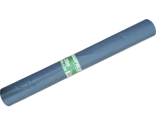 Baufolie LDPE 0,2 mm 25 x 2 m Opak bunt Rolle = 50 m² Rolle Baufolie 50 Quadratmeter, 2 Meter mal 25 Meter