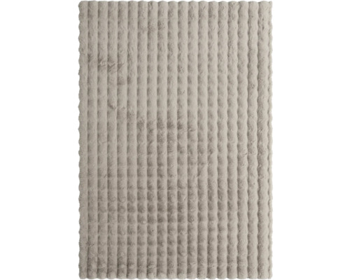 Hochflorteppich Shaggy Romance Bubble braun 160x230 cm Textiles Flächenstück mit gerippter Textur