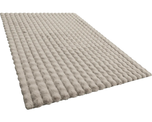Rechteckiger Teppich mit gerippter Textur