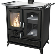 Holzherd mit Backofen und Kochfeld