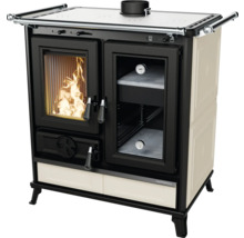 Holzherd mit Kochfeld und Backofen