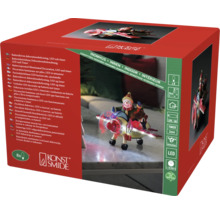 Dekorative LED-Beleuchtung mit Batteriebetrieb und Timer in Produktverpackung