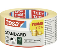 Tesa Standard Malerkrepp, 50+5 Meter x 50 Millimeter