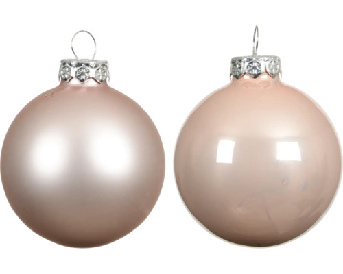 Zwei Christbaumkugeln aus Glas