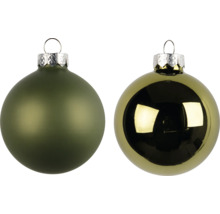 Zwei Christbaumkugeln mit Aufhängung