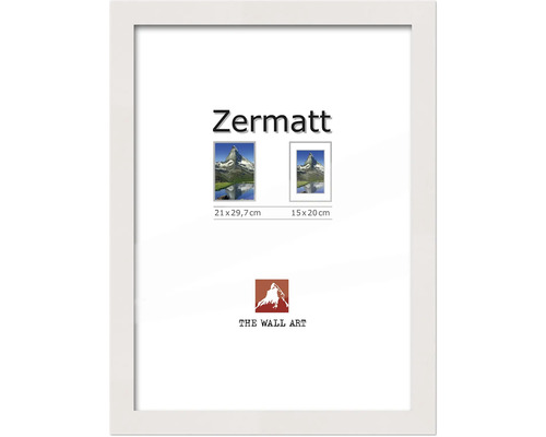 Zermatt Bilderrahmen mit zwei Fotos und The Wall Art Logo