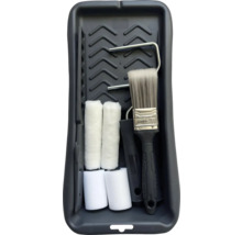 Farbroller Set mit Farbwanne, Farbrollerbügel und Pinsel