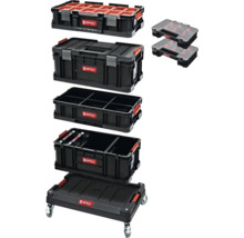 Qbrick System Werkzeugkoffer Set mit Rollbrett, Organizer und Werkzeugkästen