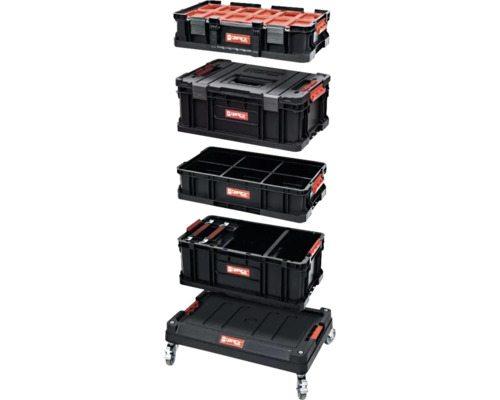 Qbrick System One Werkzeugkoffer Set mit Transportwagen